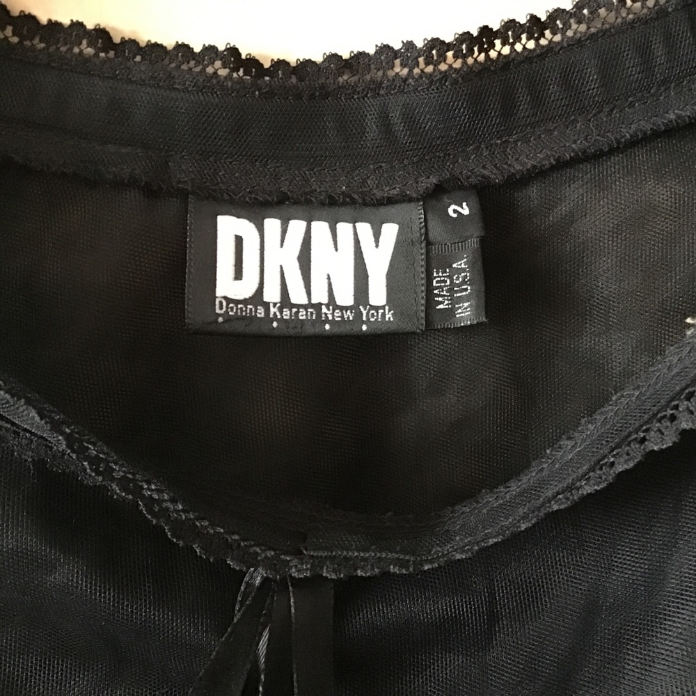 DKNY Tulle Organza Lace Black Short Skirt. SZ 2-4 - Picture 2 of 8